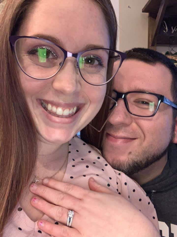 Kayla showing her ring